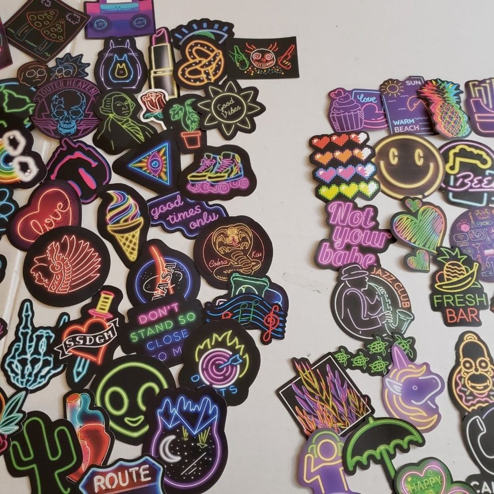 Neon sign style stickers 100 - Picture 11 of 11